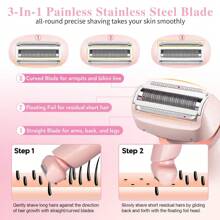Women Bikini Trimmer, Women Electric Shaver, 2-In-1 Trimmer, Women Personal Groomer, Legs And Underarms Electric Razor