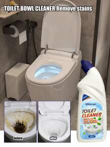 500ml Toilet Cleaner, Bathroom Cleaning Liquid, Removes Stains And Odors, Effectively Cleans Bathroom Hygiene, Keeps Toilet Clean, Household Essential.