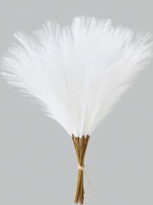 12/24pcs Artificial Reed Grass Boho Decor Faux Pampas Grass Large Tall Fluffy Artificial Fake Flower Bulrush Reed Grass For Vase Filler Farmhouse Home Kitchen Bohemian Decoration, Room, Wedding Party Decor (Black), Valentine Day, Gift Gifts Birthday Graduation