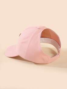 1 pieza Gorra de béisbol de cola de caballo para deportes y uso al aire libre para niñas en verano - Mariposa-Rosa - Ver 4