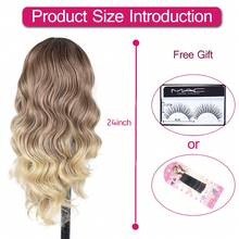 V Part Wig Glueless Synthetic Body Wave Long Wavy Wigs Upgrade U Part Wigs For Black Women Clip In Thin Part V Shape Wig Hair Extensions 24inch - t4/33/15 - 查看 4