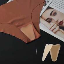 4pcs Women's Silicone Anti-Exposure And Embarrassment Yoga Pants Tennis Clothes Private Protection Stickers Self-Adhesive(1/2/4pcs)