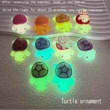 2/10pcs. Turtle Resin Pendant Glow-In-The-Dark Turtle Popular Blind Bag Resin Pendant Turtle Bag Key Chain Couple