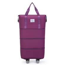 1pc Wheeled Travel Bag, Expandable Three-Layer Two-Layer Four-Layer Folding Duffel Bag, Backpack Spare Travel Bag, Detachable Roller Travel Bag, Duffel Bag, Foldable Wheeled Travel Bag For Travel Or Business Trip, Student School Bag For School School Accessories School Stuff - Multicolor - View 22