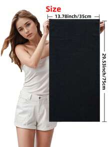 3 条/包 厚 120gsm 黑色毛巾，35x75cm/13.78x29.53 英寸，面巾，干发巾，毛绒吸水，快干，不起毛，防褪色，男女通用简约风格，适用于浴室、家庭、酒店、健身房、桑拿、厨房、瑜伽、美容院、游泳、清洁、母亲节礼物