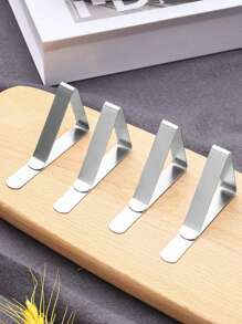 Set de 6/12 clips para mantel, clips de mesa para picnic de alta resistencia, clips antideslizantes, soportes para manteles, abrazaderas de acero inoxidable para cubiertas de mesa, resistentes a la oxidación. Los clips tienen un borde suave y buena elasticidad, ideales para familias, restaurantes, exteriores, picnics, bufés, cenas, carpas, bodas, cumpleaños, fiestas de graduación