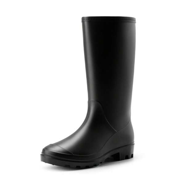 Herren Gummistiefel Wasserdicht Halbhoch Arbeitsschuhe mit Rutschfest Sohle Wellington Boots Regenstiefel