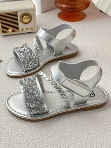Nuevas sandalias de moda de verano 2025 para niñas, zapatos de princesa para niños, cómodas sandalias de ocio para vacaciones para bebé, sandalias para niñas pequeñas