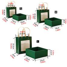 1 Stück Premium Geschenkbox mit klarem Fenster, Andenken Verpackungsbox für Geburtstagspräsente