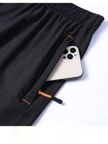 3 件男士夏季抽绳休闲运动短裤，带拉链口袋 - 透气面料，舒适速干 - 适合户外活动、跑步、徒步旅行 - 送给活跃男士的理想礼物 - 彩色 - 查看 9