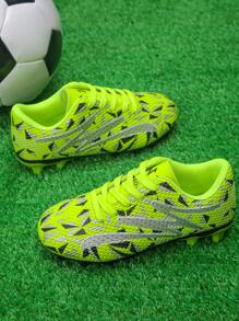 1 par de zapatos de fútbol para niños, zapatos con tacos para niños, zapatos de fútbol deportivos, equipamiento infantil, zapatos de entrenamiento de fútbol antideslizantes para niños y niñas