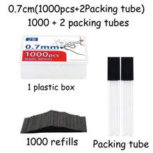 1000 Mechanical Pencil Leads, 2B Hardness, Diameters Of 0.5/0.7/0.9 Millimeters, Lengths Of 60 Millimeters, Resin Tips, Containing 2 Tubes, Suitable For Painting And Sketching, Back-To-School Season, School Supplies, School Necessities, Back-To-School Items. Halloween Gifts/Gifts, Halloween, Christmas, Christmas Gifts/Gifts. - Multicolor - View 8