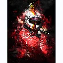 1pc/3PCS Wall Arts Posters Optional Frame Pop Racing Formula Decorative Painting Art Print Canvas Poster Perfect Living Room Decoration Home Mural To Add Elegance ,Wall Art With Frame - Multicolor - View 41