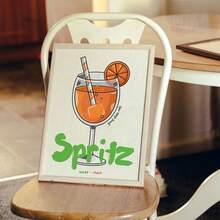 1/3pcs Wall Art Posters/ Modern Style Spritz Wall Art Bundle _ Aperol Spritz Prints _ Italian Cocktail Poster _ Retro Bar Decor Home Decor Unframed/Framed ,Wall Art With Frame Kitchen Decor - Multicolor - View 11