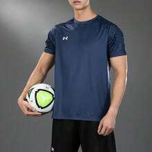 Under Armour Unisex Short Sleeve T-Shirt, Football Training, Running, Fitness, Breathable, 2026 New Model 24500509-408