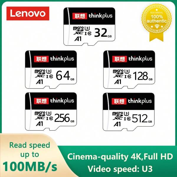 Lenovo Speicherkarte 512GB 256GB 128GB 64GB 32GB U3 V30 4K Full HD Micro TF Mini SD Karte TF Speicherkarte für Handy/Computer