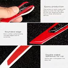 Car Shaped Door Decor Stickers, Reflective Warning Strips, Car Reflective Markings, Side Door Scratch Protection Stickers, Anti-Collision Stickers, Car Reflective Strips