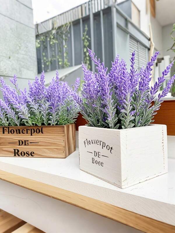 10pcs Artificial Lavender Flowers Bouquet, Purple Fake Plastic Lavender Flowers For Wedding Decor, Tabletop Centerpiece, DIY, Christmas, Spring Home Decor