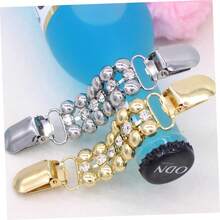 2 件水钻毛衣夹 - 腰带、复古连衣裙夹、后肩夹、开衫夹、女士连衣裙腰带（简约） - 彩色 - 查看 7