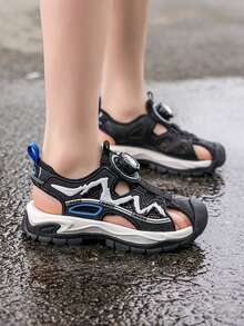 Boys Girls Sandals Sports Outdoor Athletic Sandals For Kid Adjustable Strap Open Toe Summer Sneakers