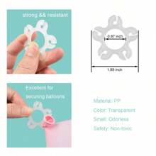5/10/20/30/50PCS Balloon Clips, Balloon Arch Bracket Buckle,Balloon Connectors Clip Holders For Decor Balloon Arch Column Stand Garland Birthday Wedding Decorations Mother's Day Graduation