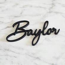 Custom Text Acrylic Cake Label,Script Custom Acrylic Cake Charm/Personalized Acrylic Mirror Cake Plaque/ Name Cake Topper, Charm /Name Charm For Cake/Wedding Place Cards - Cake Nameplate Label - View 4