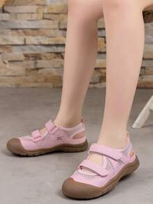 1 Pair Pink Patchwork Fashion Kids Sports Casual Sandals