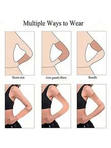 1/2 PCS Slimming Arm Shaper Massager Sleeves - Get Toned Arms & Burn Fat With Breathable Elastic Compression Wraps!