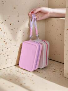 Nuevo neceser de silicona de gran capacidad, portátil, impermeable para viajes. Ideal para almacenar joyas, maquillaje, resistente a la presión y no deformable. También se puede usar como portapassaporte, cartera. Apropiado para salidas, hogar. Gran regalo para amigos, compañeros de clase, madres, novias.