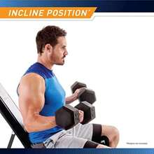 Utility Bench SB261 Weight Bench Incline Decline Adjustable Home Gym Full Body Workout - Black - View 6