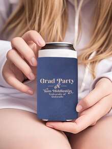 A Personalized Can Cooler Fun Birthday Graduation Gift Graduation Season Carnival Wedding Birthday Bachelor Party Beverage Cup Holder A Variety Of Styles To Choose From - Multicolor - View 6