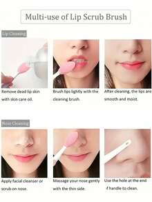 4件装鼻刷 鼻刷 去黑头鼻刷 洗鼻刷 面部鼻刷 清洁鼻刷 按摩鼻翼硅胶鼻刷 清洁毛孔 洗脸刷 软毛洁面刷 硅胶洗脸刷 - 彩色 - 查看 7