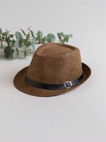1 Piece, Sun Protection Breathable Jazz Hat, Straw Hat, Outdoor Travel Sun Hat