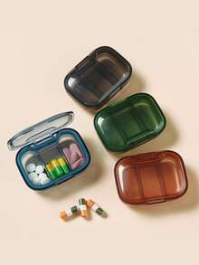 Mini Medicine Pills Box Drug Storage Box Pills Dispenser Pill Organizer Tablet Pillbox Case Container Pastillero Portable - Multicolor - View 1