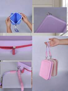 Nuevo neceser de silicona de gran capacidad, portátil, impermeable para viajes. Ideal para almacenar joyas, maquillaje, resistente a la presión y no deformable. También se puede usar como portapassaporte, cartera. Apropiado para salidas, hogar. Gran regalo para amigos, compañeros de clase, madres, novias.