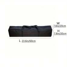1pc Oxford Fabric Outdoor Camping Gear Storage Bag Tent Pole Folding Chair Egg Roll Table Fishing Rod Long Strip Pouch,Travel Clothes Organizer, Black Rectangular Bag