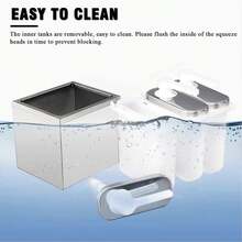 Sauce Dispenser Plastic And Stainless Steel Condiment Pump Station Sauce Dispenser For Kitchen Home 2L Triple Pump - Silver - View 9