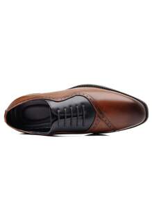 Mioeert Zapatos formales de vestir para hombres, zapatos oxford de negocios, zapatos derby, zapatos abrocha-ala estilo retro