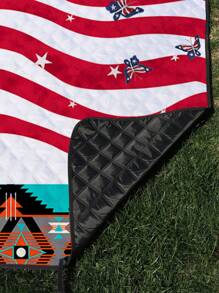 1pc Digital Printed Thickened Outdoor Oxford Cloth Waterproof Camping Mat