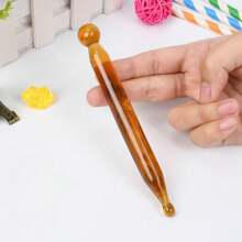 Barra de masaje de acupresión facial, raspador de masaje facial y de belleza para los ojos (no de cuerno de buey), bolígrafo de masaje de meridianos para todo el Body