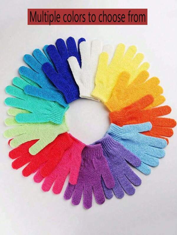 1/5/10 Shower Exfoliating Gloves, Reusable Shower Gel, Back Scrub, Massage And Body Exfoliating, Body Cleaning Accessories