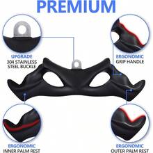 LAT Pulldown Bar For Cable Hine Double D Pulldown Bar TBar VBar Cable Attacent Biceps Curl Triceps LAT Pulldown Bar - 41x12.95厘米 - 查看 3