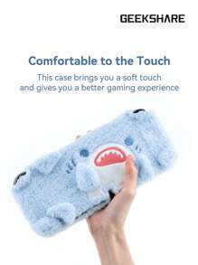 GeekShare Cute Shark Plush Protective Case Compatible With Nintendo Switch OLED