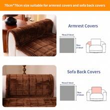 1pc Bohemian Style Sofa Cover, Quilted Thick Plush Fabric, Machine/Hand Washable, Non-Slip Pet Friendly Sofa Protector, Soft & Comfortable Polyester, Suitable For Living Room, Bedroom, Office Room Decor Home Decor Couch Cover Sofa Covers Living Room Decor