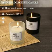 1pc Cup Pack Aromatherapy Candle, 50g Natural Plant Wax, Handmade, 24 Varieties, Smokeless, Ideal Gift