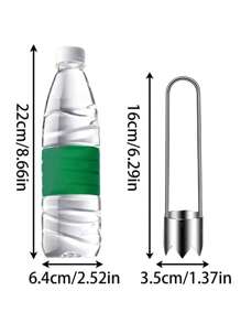 1pc Vegetable And Fruit Corer, Stainless Steel Corer, Bell Pepper Seed Corer, Manual Corer,Red Bell Pepper Seed Corer, Fruit Corer, Apple Corer, Pear Corer, Vegetable And Fruit Corer, Bell Pepper Cutting Machine, Chili Seed Removal Tool