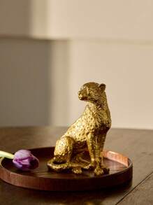 Cirelle 1pc Leopard Shaped Resin Desktop Ornament, Vintage Craft Decorative Figurine Suitable For Study, Foyer, Office, Hotel Best, Rama Comfort Home,Cozy Home, Special Gift, High-End Cafe Supplies, Gifts For Parents, Birthday Gift