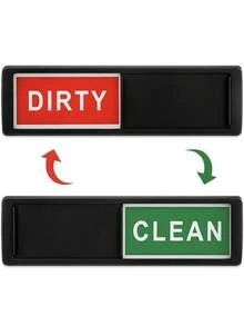 1 洗碗机磁铁清洁脏污标志，适用于洗碗机或冰箱的通用清洁脏污磁铁，磁性脏污清洁洗碗机磁铁，易于阅读的无划痕磁性指示标志 - 彩色 - 查看 10
