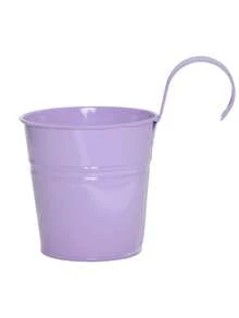 1 Peça Vaso de Flores de Ferro Suspenso para Cerca, Varanda, Jardim, Decoração Doméstica, Suporte de Flores com Ganchos Removíveis, Preto, Multicor