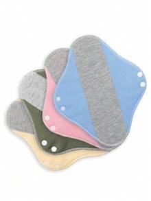 8 Stücke wiederverwendbare Hygienepads - 20x23cm Graphen Pads für Frauen, Hygienepads-Set mit Flügeln für Frauen, waschbare Stoffslipeinlagen für die Nachgeburt, Periodenunterwäsche-Pads, Periodenunterwäsche, Unterwäsche für die Nachgeburt, ideales Weihnachtsgeschenk, Essentials für die Nachgeburt - Verschiedenfarbig - Übersicht 4